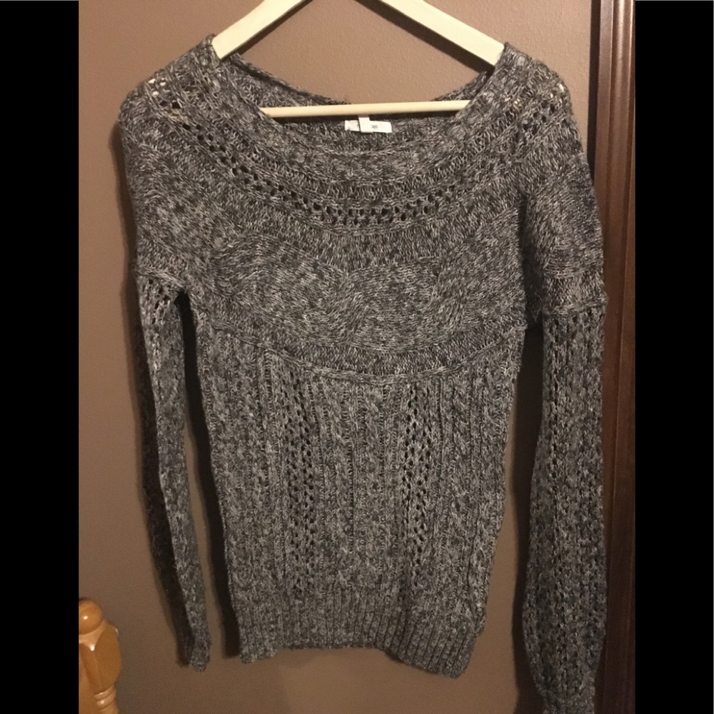 Gray Light Knit Sweater XS